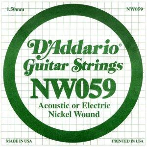 Produktbild D'Addario Nw059 (1 x, E-Gitarre, 0.06")
