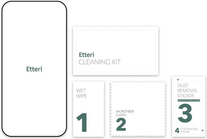 Actual product image Etteri tempered glass 9D for iPhone 17 Air (1 Piece, Apple iPhone 17 Pro)