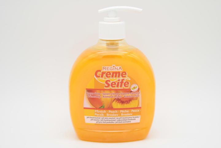 Actual product image Magni Regina cream soap 500ml peach (Liquid soap, 500 ml)