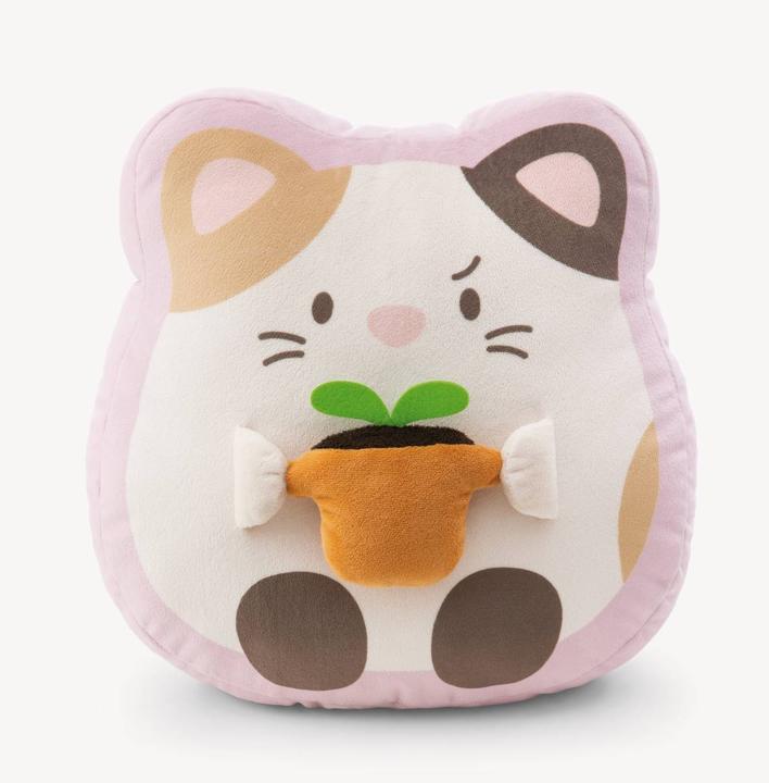 Actual product image NICI Plüschkissen Katze Angy mit Blumentopf (12 x 35 cm)