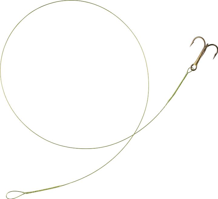 Produktbild Caperlan Vorfach Stahlvorfach 7 kg Drillingshaken (40 cm)