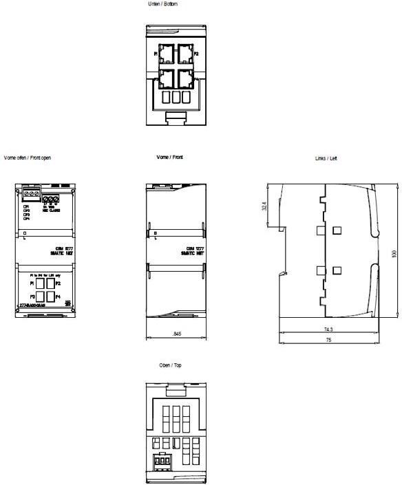 Produktbild Siemens Schaltmodul CSM 1277 f. S7-1200