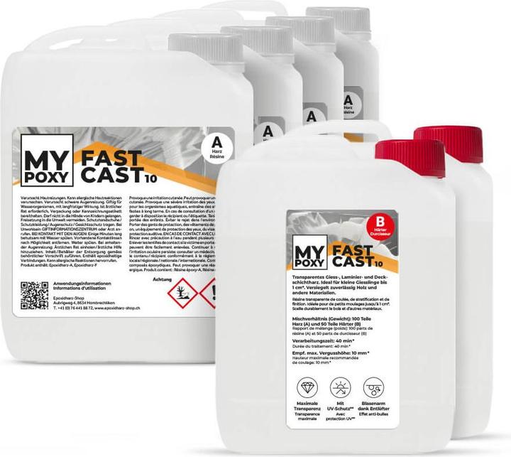 MyPoxy Epoxidharz FastCast 10 – Giess-, Laminier- und Deckschichtharz
