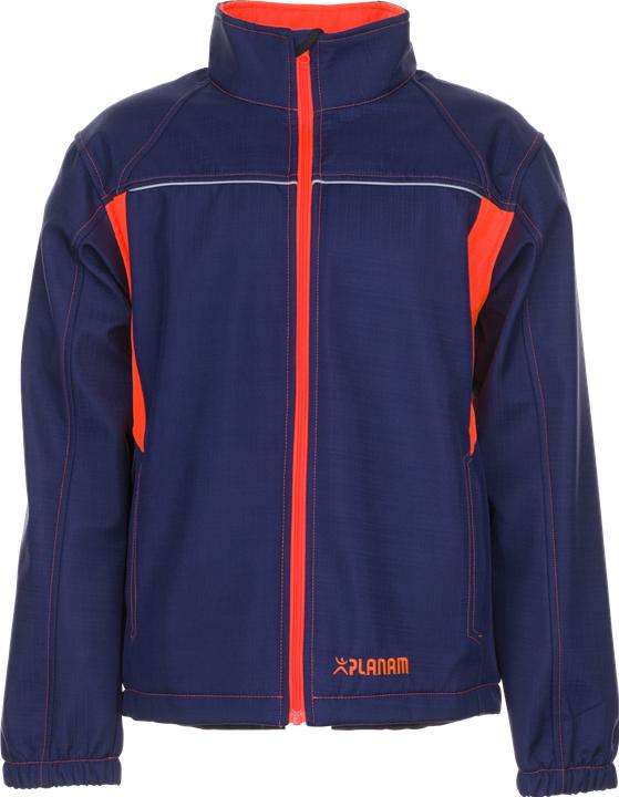 Actual product image Planam Softshell jacket Basalt Neon navy/orangeL (L)