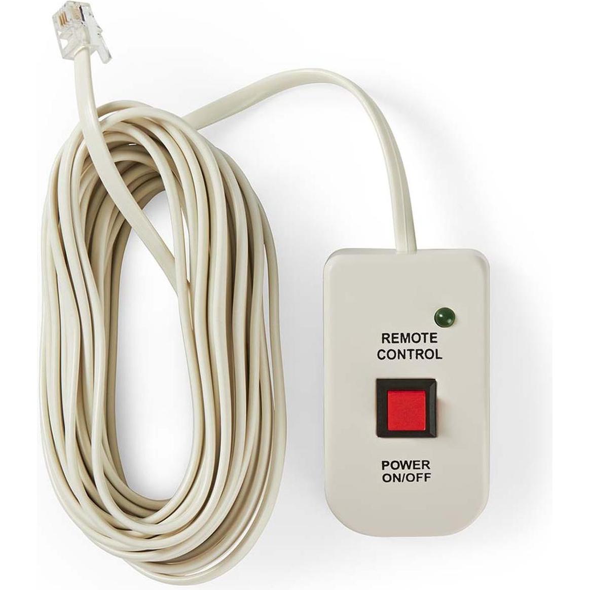 Nedis, Convertitore di tensione, Telecomando per inverter di potenza 5,00 m RJ10 Bianco