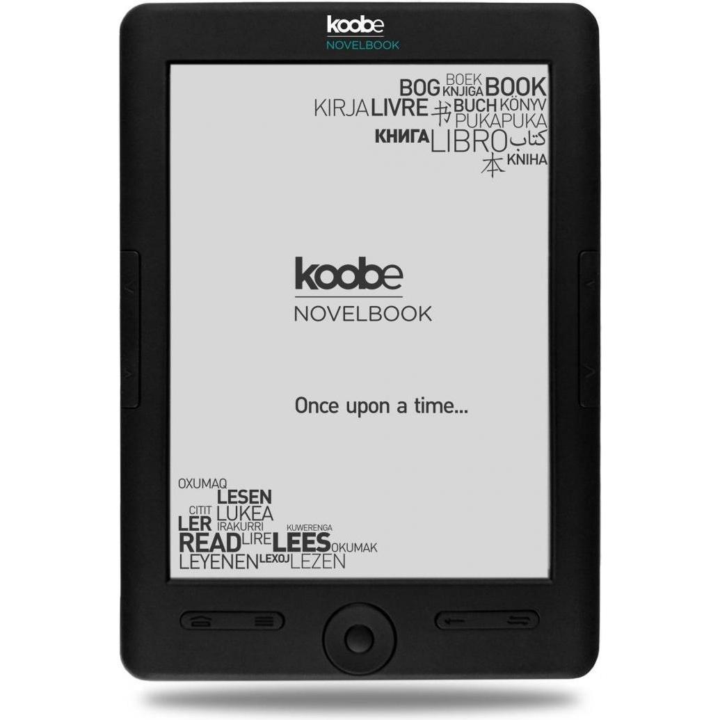 Koobe Novelbook HD Shine 6 "E-Book Reader 8GB Nero + Bekool E-Book Reader Case 6" Nero " (6", 8 GB), eReader, Nero