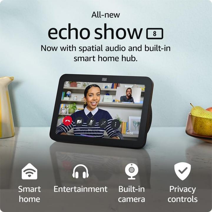 Produktbild Amazon Echo Show 8 (3. Gen. 2023) (Amazon Alexa)