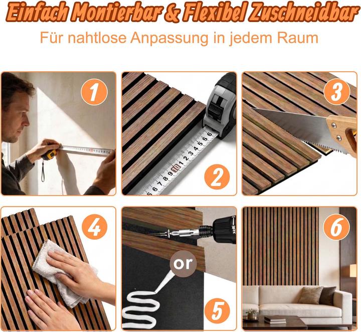 Productafbeelding Relaxdays 4x Akustikpaneele (1.44 m², 60 x 60 cm)