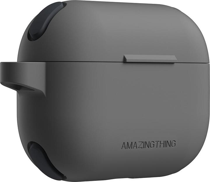 Image du produit Amazingthing Omni Case für AirPods Pro 2, Silikonhülle, Schwarz (Couvercle de l'étui de chargement)