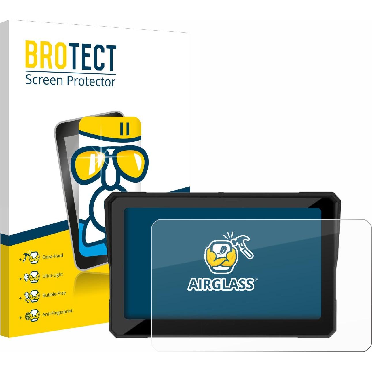 BROTECT, Fahrzeug Navigation Zubehör, Schutzglas Schutzfolie Glas Folie Displayschutz klar