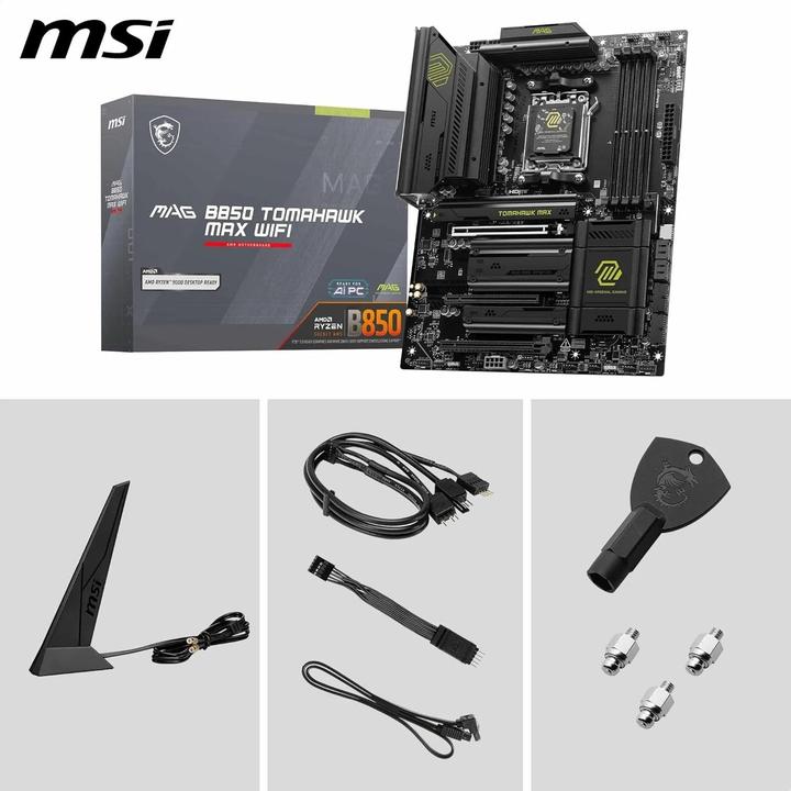 Productafbeelding MSI MAG B850 Tomahawk Max WIFI (AM5, AMD B850, ATX)