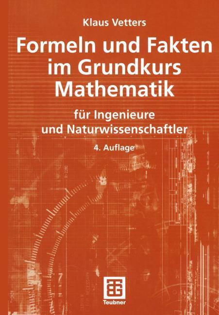 Produktbild Formeln und Fakten im Grundkurs Mathematik (Deutsch, Klaus Vetters, 2004)