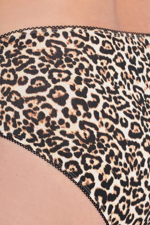 Produktbild Ulla Popken Midislips, 5er-Pack, Leomuster/ einfarbig (60)