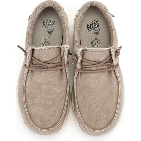 Thumbnail - Pitas, Unisex, Sneaker, 150 WALLABI, Beige, (42)