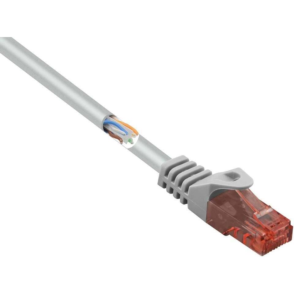 Renkforce RF-5047516 RJ45 Netzwerkkabel, Patchkabel CAT 6 U/UTP 0.50 m Grau mit (U/UTP, CAT6, 0.50 m), Netzwerkkabel