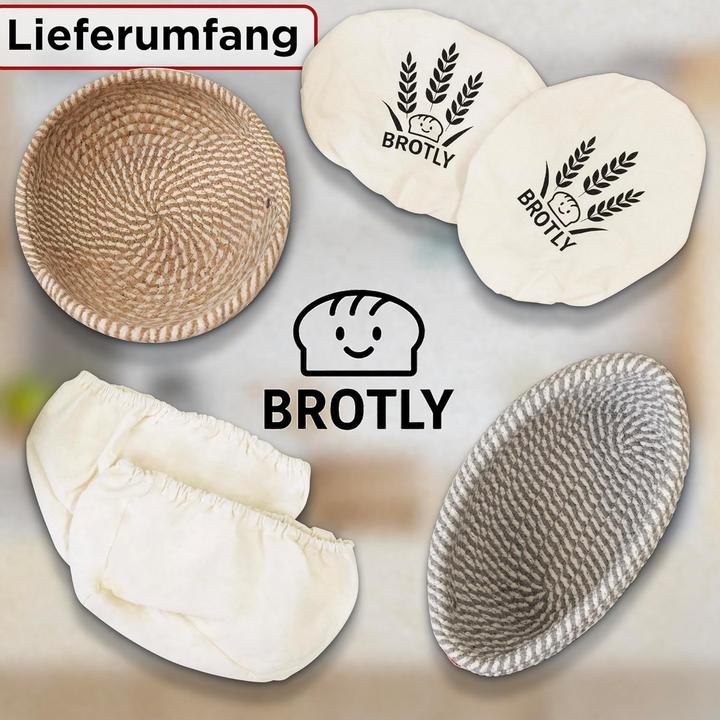 Produktbild Generisch 2-teiliges Gärkörbchen-Set