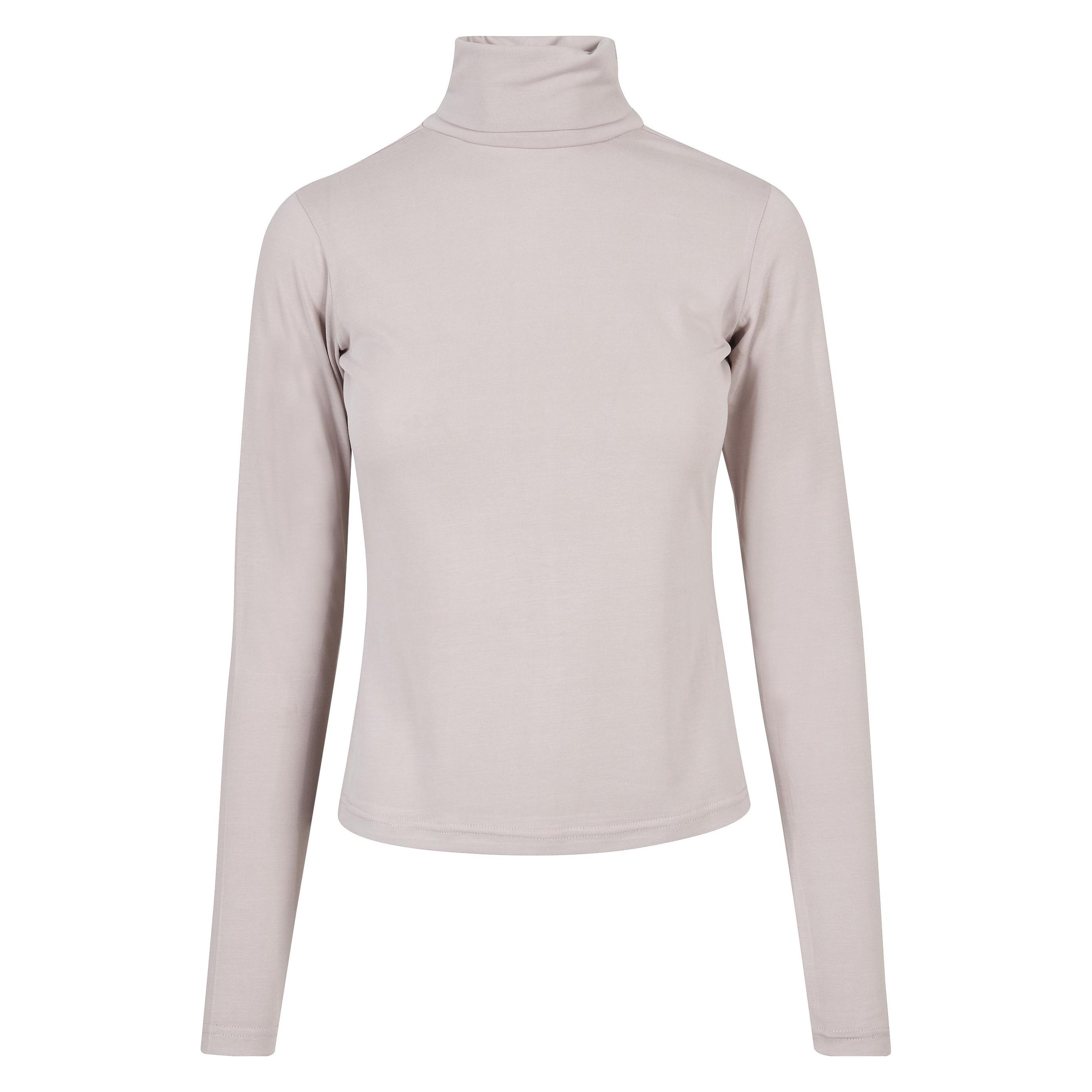 Urban Classics, Unisex, Pullover, Ladies Modal Turtleneck Longsleeve - 16499, Grau, (Xs)