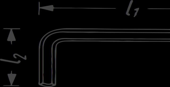 Produktbild HAZET Winkelschraubendreher 2100-015 ∙ Innen Sechskant Profil ∙ 1.5 mm (Innensechskant)