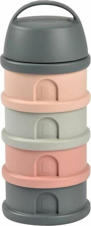 Actual product image Beaba Milk powder tin 4 pieces grey/pink