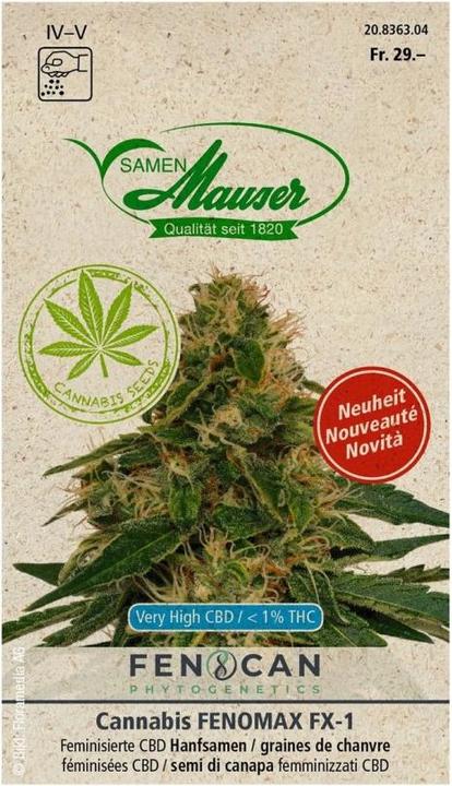 Image du produit Samen Mauser Cannabis Fenomax (Graines de fleurs)