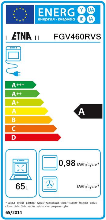 Energy Label Etna FGV460RVS