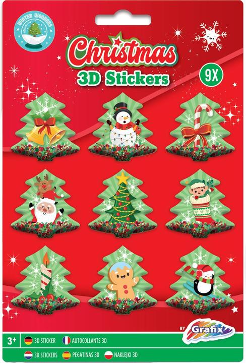 Image du produit Grafix Autocollants 3D Noël