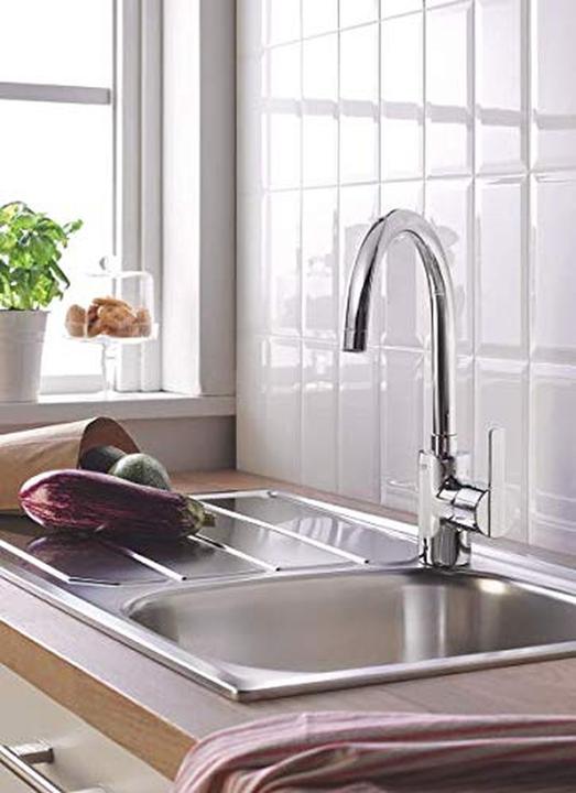 Actual product image Grohe Feel sink kitchen mixer, chrome, high spout