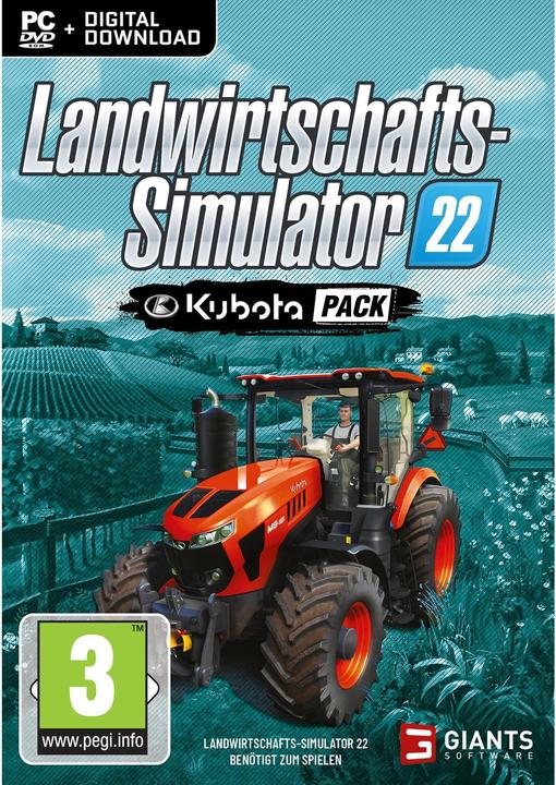 Giants Software Landwirtschafts-Simulator 22 - Kubota Pack (PC, DE, IT)