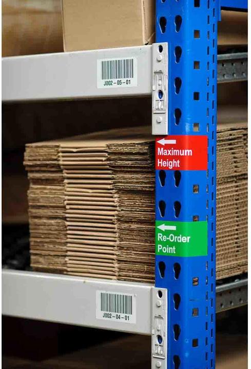 Actual product image Brady B33-1-423, polyester, white, glossy, 19.05 x 6.35 mm, permanent, 4-lane (5000 units) (1.91 cm)