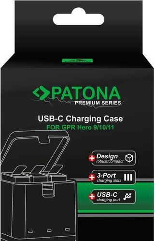 Produktbild Patona Batteries Replacement Triple Charger USB (Hero 10, GoPro Hero 9, Hero 12, Hero 11)