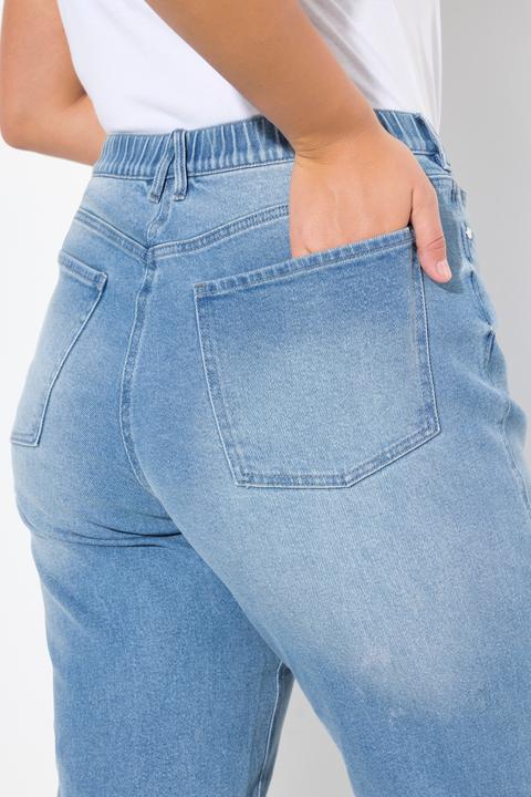 Produktbild Ulla Popken Mom-Jeans, konisches Bein, Komfortbund (42)