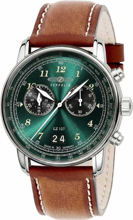 Zeppelin LZ127 8684-4 Quartz Žalias (260189) (Chronographe, 40 mm)
