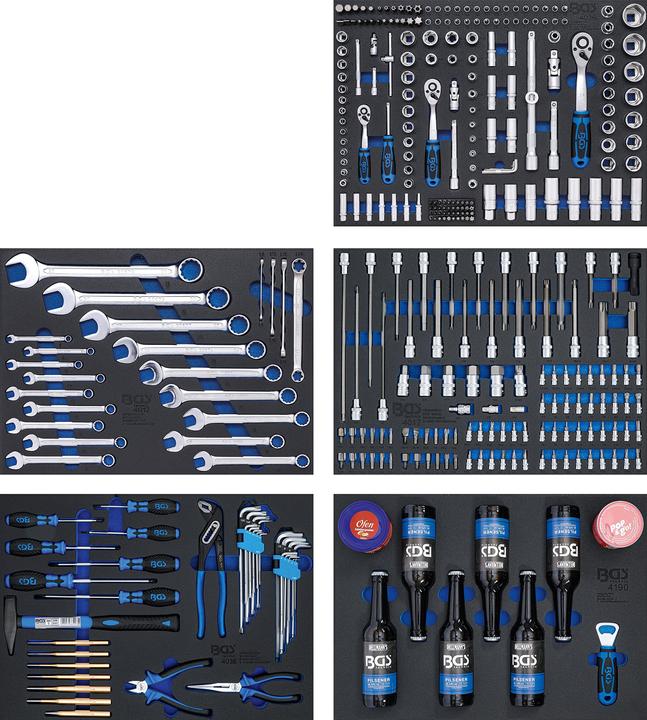 Image du produit BGS Servante d'atelier 7 tiroirs avec 354 outils (7 x)