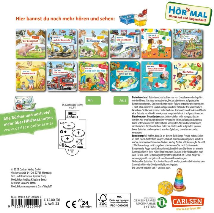 Actual product image Listen (sound book): At the paediatrician (Kyrima Trapp, German)