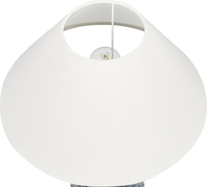 Image du produit Beliani Lampe de table en céramique bleu foncé/blanc 60 cm MATINA