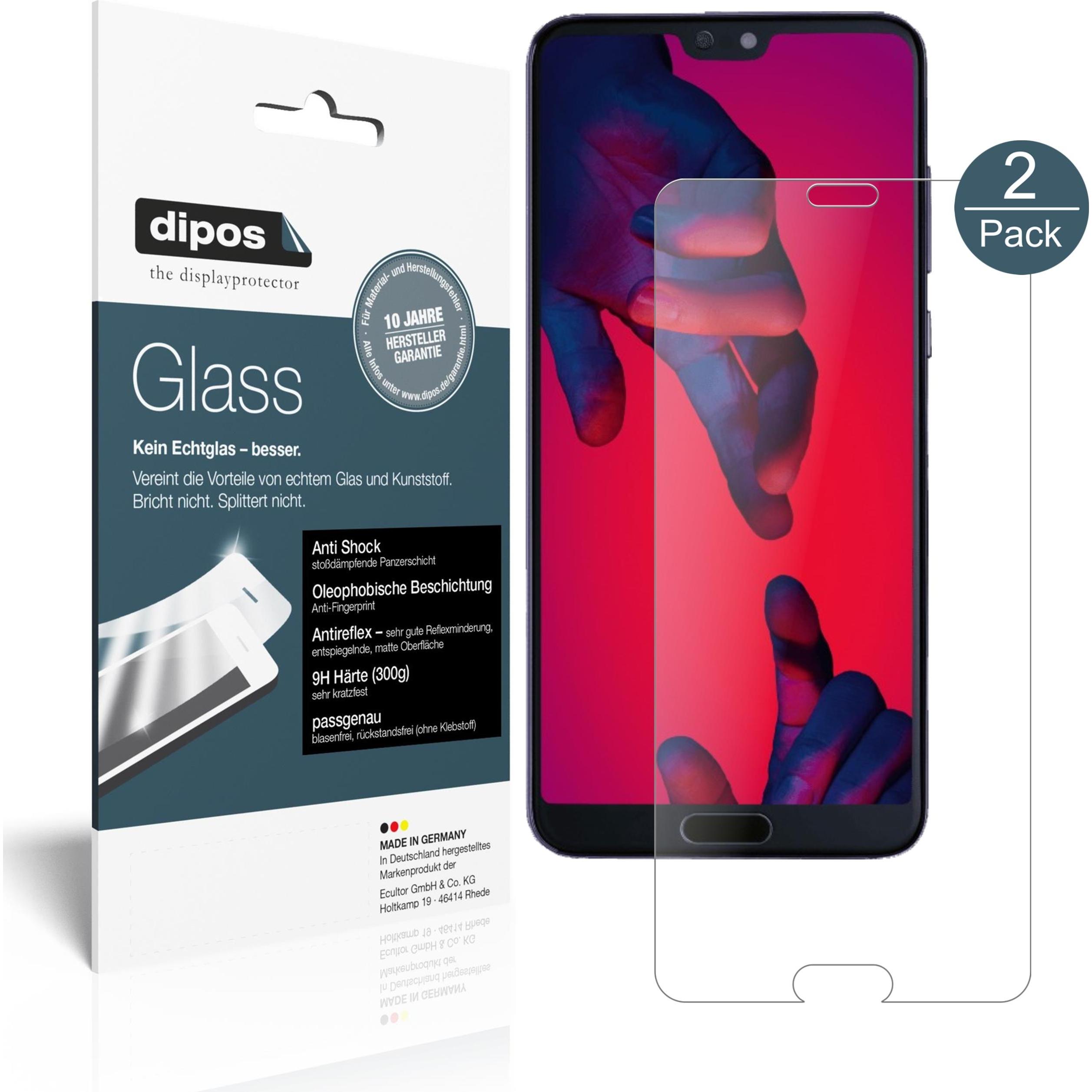 Dipos Displayschutz Anti-Shock (1 Stück, Huawei P20 Pro), Smartphone Schutzfolie, Transparent