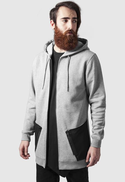 Produktbild Urban Classics Long Peached Tech Zip Hoody (S)