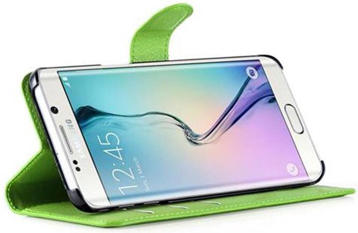 Actual product image Cadorabo Book with stand function cover (Samsung Galaxy S6 Edge)