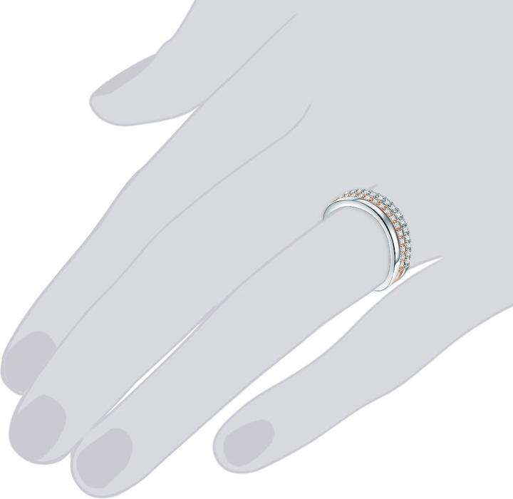 Immagine prodotto Rafaela Donata Donna Argento Zirconia Argento/Oro Rosa - 10914 (54, 925 Argento)