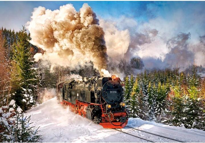 Actual product image Castorland Steam Train, Puzzle 1000 pieces (1000 pieces)