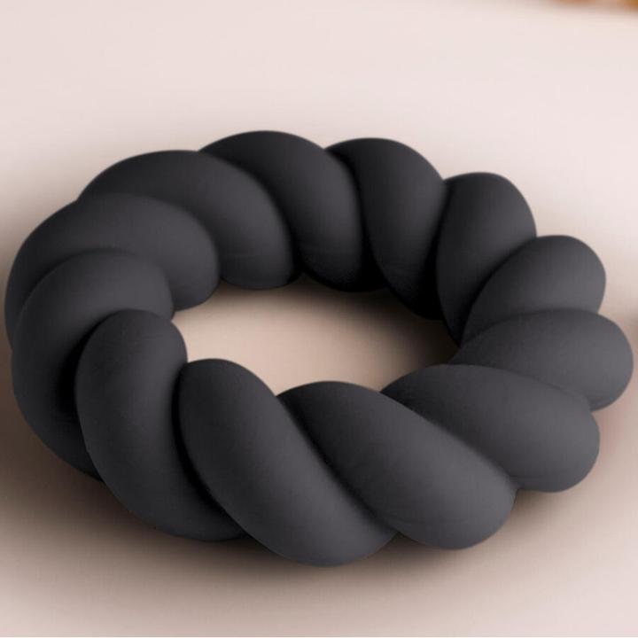 Actual product image Rocks-Off Twist - Non-Vibrating Cockring - Black