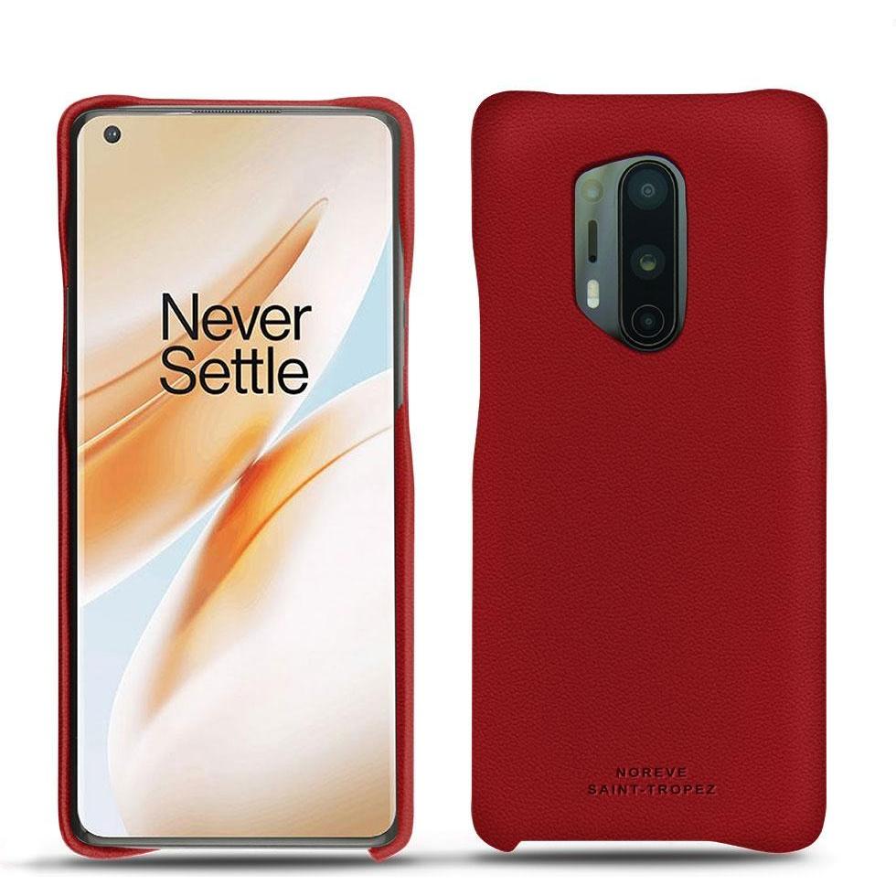 Noreve Lederschutzhülle (OnePlus 8 Pro), Smartphone Hülle, Rot