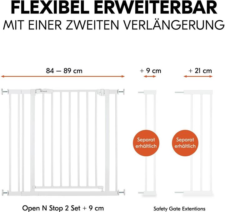 Actual product image Hauck Open N Stop 2 9cm White (75 - 89 cm)