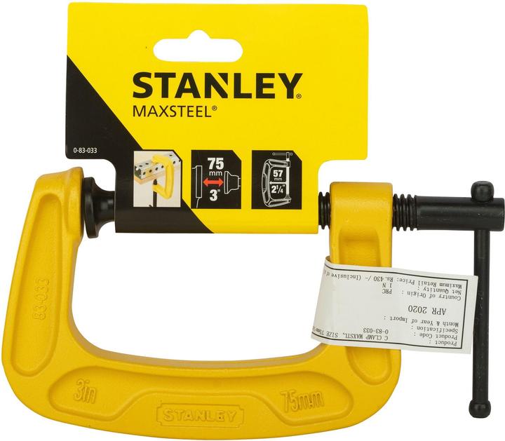 Actual product image Stanley Cclamp Maxsteell (75 mm)