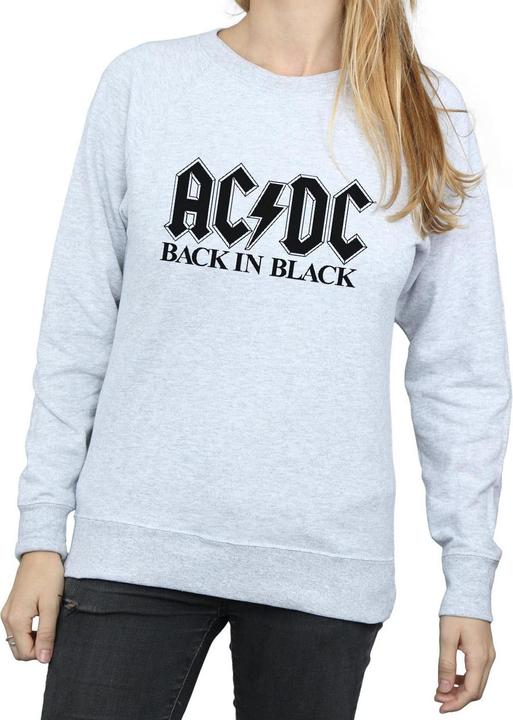 Produktbild AC/DC Back in Black Logo Sweatshirt (L)
