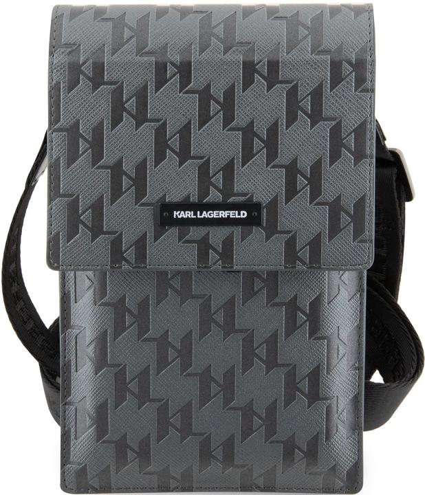 Actual product image Karl Lagerfeld Torebka KLWBSAMSMG srebrny/silver Saffiano Mongram Plaque