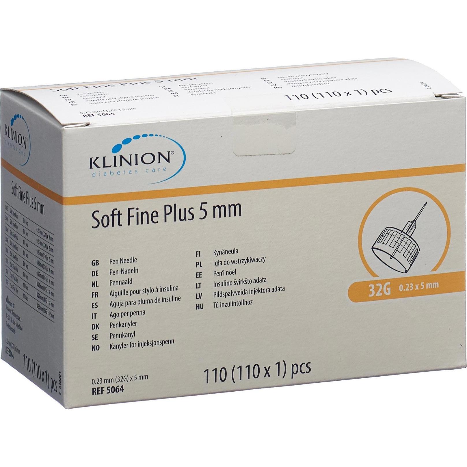 Klinion, Bluttest, Soft Fine Plus Pen-Nadel (Pen Nadeln + Einmalkanülen)