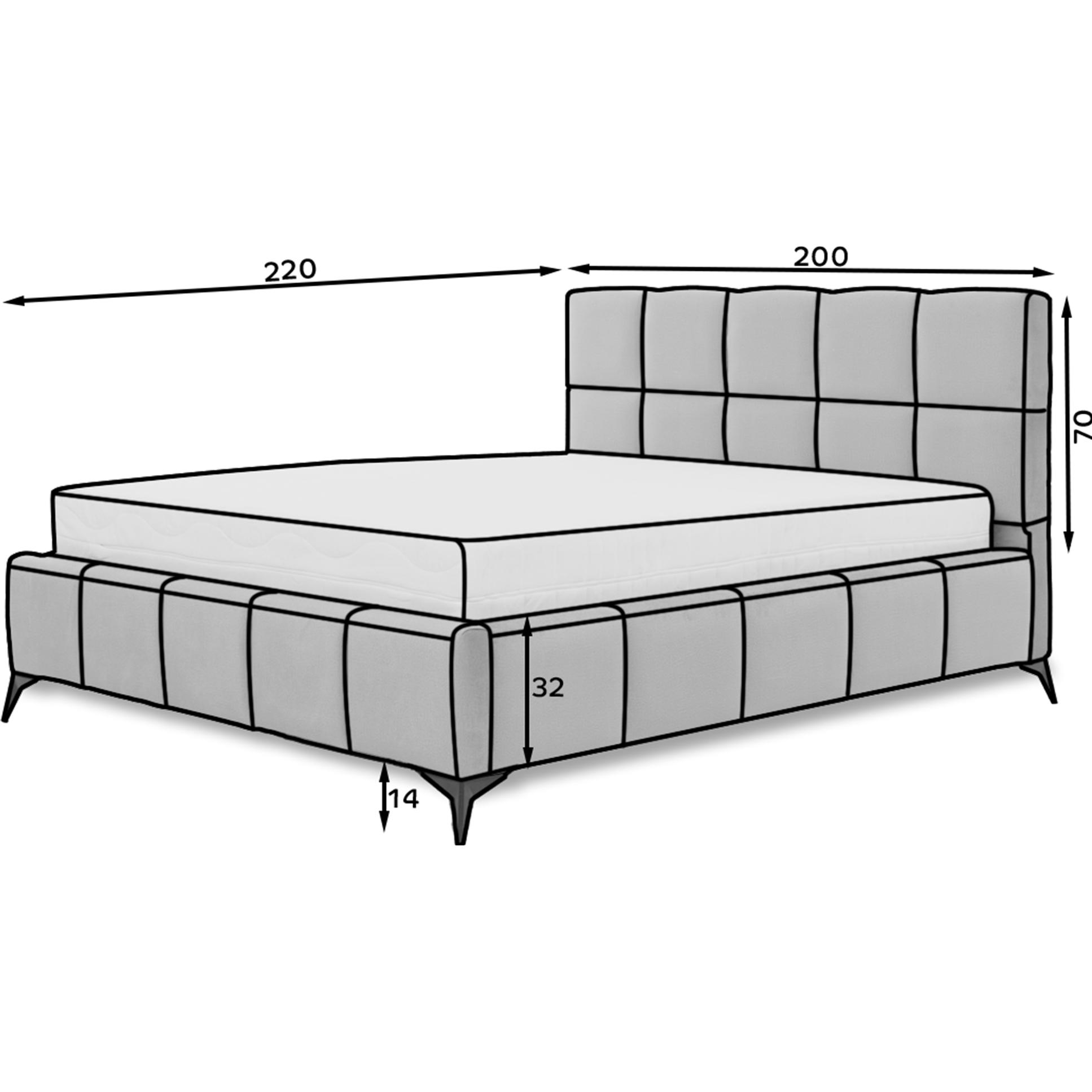 Thumbnail - ELTAP, Bett, Mist mit Stauraum (180 x 200 cm)