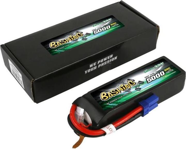 Actual product image Gens Ace Accumulator LiPo Bashing 5000mAh 14.8V 4S1P 60C EC5 (14.80 V, 5000 mAh)