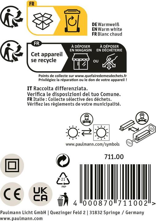 Produktbild Paulmann Wandleseleuchte Halina (200 lm)